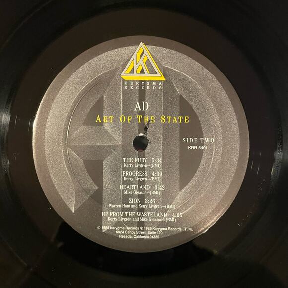 AD - Art Of The State LP vintage vinyl record christian rock - Picture 4 of 4
